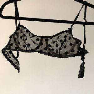 GAP body beautiful sheer polka dot bralette
